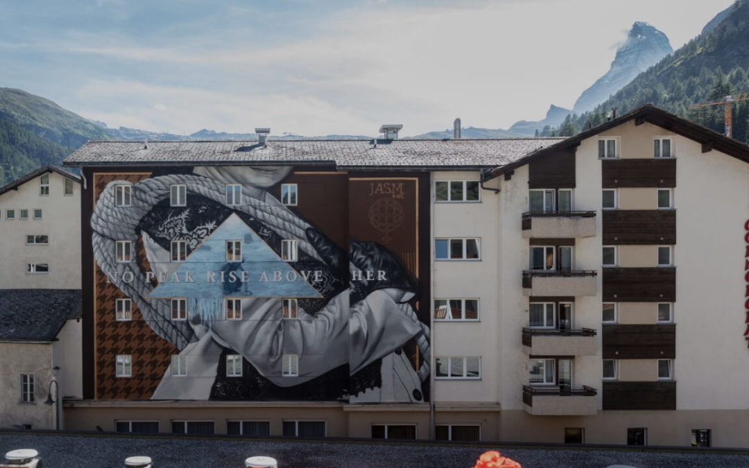 oeuvre Lucy Walker à Zermatt réalisée par Jasm One