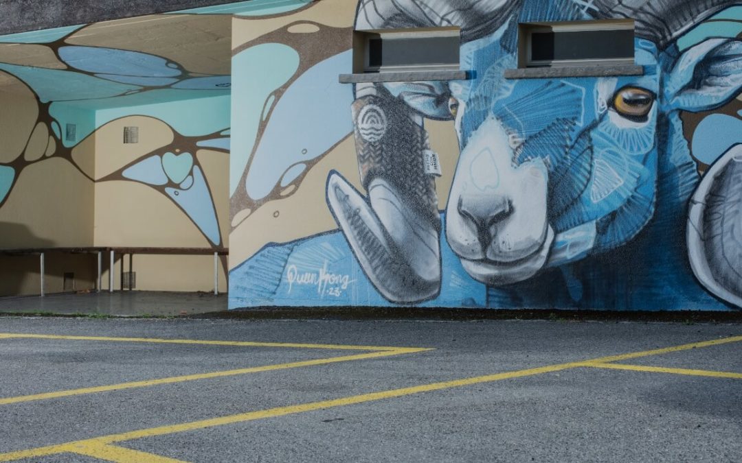 œuvre de QueenKong à Vionnaz